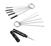 SAGUD Kit de Herramientas de Limpieza de Pintura con aerógrafo, Cepillo de Aire, Pistola de pulverización, Aguja de Lavado con Boquilla, Llave Inglesa y Juego de cepillos de Acero Inoxidable