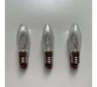 Saico Bombilla de recambio vela corrugada E10 3 arcos de luz exterior