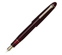 セーラー万年筆 Sailor Profit Casual L Pluma estilográfica, 11-0820-430, plumín M (mediano), rojo transparente, ribete dorado, sistema de cartucho/convertidor, fabricado en Japón