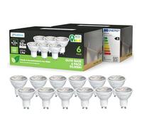 sailsco Clase A GU10 LED Spot Bombilla Blanco Cálido 1.9W 2700K 345 Lumen,GU10 Bombilla de Ahorro de Energía 50W Lámpara Incandescente de Repuesto,ángulo de haz 36°,No Regulable,12 piezas