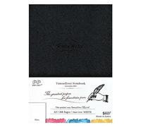 SAKAEテクニカルペーパー Tomoe River FP (52 g/m2) Cuaderno de SANZEN, 5.85 x 8.25 pulgadas, 368 páginas (184 hojas), tapa dura, sin rayas, encuadernado con rosca, blanco (SR-A5MBW)