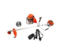 SAKAWA Desbrozadora Gasolina 48cc Barra Fija 28mm + Casco Forestal + Disco Vidia