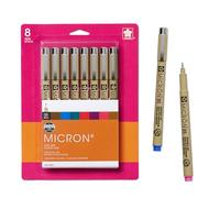 Sakura 30066 8-Piece Pigma Micron Assorted Colors 05 Ink Pen Set
