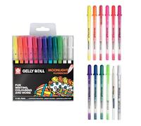 Royal Talens Bolígrafo de gel Sakura Gelly Roll Moonlight poxpgbmoo12 12 colores fluorescentes tapa