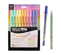 Sakura Gelly Roll Moonlight - Bolígrafos de gel (10 unidades), colores pastel y opacos