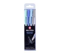 SAKURA Gelly Roll Moonlight Gel Pen Set Aurora | 4 colores pastel opacos | Bolígrafos de gel para escribir, dibujar, diario y manualidades