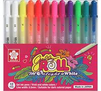 SAKURA Gelly Roll MoonLight - Juego de bolígrafos de tinta de gel (12 unidades), colores surtidos