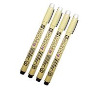Sakura Pigma Micron 08 - Rotulador negro de 0,5 mm de ancho de trazo (paquete de 4) (08)