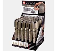 Sakura Pigma Micron Expositor de 36 Rotuladores Negros