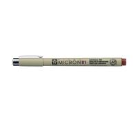 SAKURA Pigma Micron Fineliner 01 - Pardo - 0,25 mm Tinta de archivo permanente resistente al agua - Ideal para artistas y diseñadores