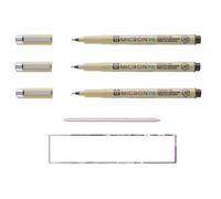 Sakura Pigma Micron PN Negro 3 PCS Y ESTOMP