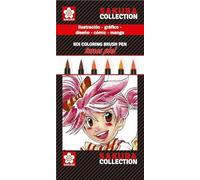 Sakura - Set De Seis Rotuladores Koi Coloring Punta Pincel Ideal Para Rostros Multicolor