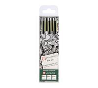 Sakura Zentangle Tool Set - Fineliner Color - Estuche de 3 piezas con 3 rotuladores Pigma Micron (2 x 01, 1 x 05) - Ideal para Ilustradores y Artistas