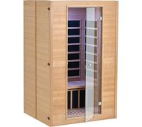 Sala de sauna de madera de infrarrojos lejanos, para uso doméstico, tipo spa, para 2 personas, con una potencia de 1800W