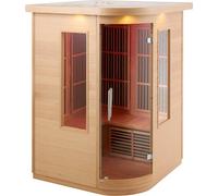 Sala de sauna de madera de infrarrojos lejanos, para uso doméstico, tipo spa, para 2 personas, con una potencia de 1850W