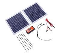 SALALIS Cargador Multifuncional del Panel Solar 15W Monocristalino Durable para la Fuente de Alimentación de Emergencia