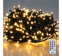SALCAR 23m 360 LEDs Cadena de Luces, IP44 Impermeable Cadena Ligera Navidad, Cadena Luminosa con 8 Modos, Decoración Interior Exterior para Jardín Balcón Fiestas (Blanco cálido)