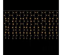 SALCAR LED, cortina de luces LED para ventanas de 3m x 1m, ideal para balcones. Guirnalda de 150 luces LED para uso interior y exterior, perfecta para Navidad. Iluminación navideña colgante con 9 modo