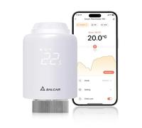 SALCAR Termostato Calefaccion WiFi Conexión Directa Termostato Compatible con Amazon Alexa & Google Assistant Cabezal Termostático Programable Tuya sin Puerta de Enlace Adicional