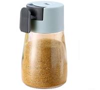 Salero de cocina con medida exacta de 0,5 g, recipiente de plástico sellado con boca de llenado grande (azul)