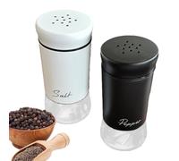 Salero de cocina recipientes para condimentos 2 piezas | Cocteleras para condimentos domésticos para cocineros apartamentos mostrador cocina picnic caravana oficina comedor buffet