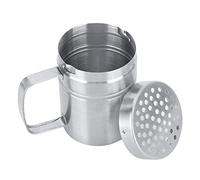 Salero, salero y pimentero de acero inoxidable con asa, recipientes para condimentos con asa, azucarero y espolvoreador para cocina