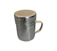 Salero Y Azucarero Vintage de polvo de inoxidable con, tamiz de polvo de agujero multiusos, botella de condimento para al libre, 1 ud. Bandeja (B, One Size)