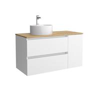 Mueble de Baño Lavabo sobre Encimera Salgar Bequia Plus 90 cm Blanco Mate