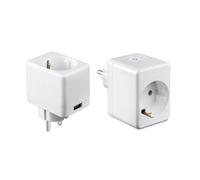 Salida 10A Schuko Y USB Wifi Con Tapón Schuko V-tac Smart VT-5002