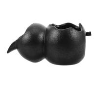 Salida de Agua para Acuario de Cerámica Negra en Forma de Calabaza | Sistema de Circulación, Instalación Sencilla, Uso Doméstico y Exterior, Adorno Artístico para Estanque