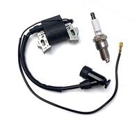 sallygardens Bobina de encendido con bujía para cortacésped de gasolina Einhell ROYAL N-BM 46 S-SE/BG-PM 46 / GH-PM 46 / RPM 46/1S-SE