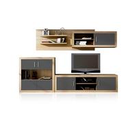 Salón modular con gran capacidad de almacenaje 290 cm Nuka V8 Cambria - graphite