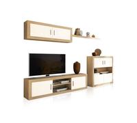 Salón nuka v7 cambria - blanco 290 x 156 x 41,4 cm