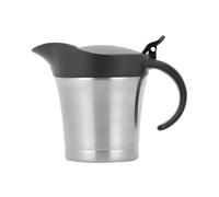 Salsera - 450 ml de cacerola con tapa | Eficiente juego de jarras de salsa de mesa a prueba de fugas, bote de salsa de acero inoxidable para buffet, ensalada, boda, reunión, , cocina, cateri