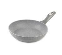 Salter BW02762G1 Sartén Marblestone Antiadherente, 20 cm, Aluminio Forjado, Cocinar Con Poco Aceite, Mango de Baquelita, Revestimiento de Mármol, Ideal Para Pescado, Carnes y Verduras, Gris
