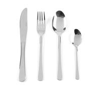Salter BW06528 Piece Bakewell Juego de cubiertos, Servicio para 6, Espejo de acabado polaco, Cocina Dinnerware con Forks, Cuchillos, cucharada y cucharaditas, Acero inoxidable, 24 piezas