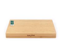 Salter BW13307EU7 Tabla de cortar de bambú - Bloque de carniceros de corte de madera grande, Tablero grueso para trabajo pesado para tallar carne, Cartutería de plato de queso, certificado FSC®, 40cm