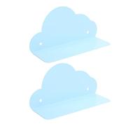 Saluaqui Estantes de Pared de Hierro 2 Piezas Estante Flotante | Almacenamiento abierto con decoración de metal revestido para sombreros, bufandas, apto para baño, dormitorio, sala de