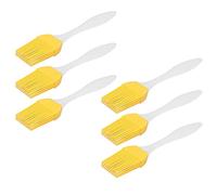 Saluaqui Juego de 6 Uds de Brochas de Silicona para Aceite, Brocha de Calor para Cocina, Brocha de Repostería para Barbacoa, Brochas de Cocina de Silicona de Calidad Alimentaria para Salsas, Adobos,