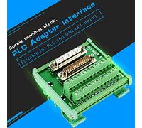 Saluaqui Regleta Terminal DR25 con Conector DB25 MG6 Montaje en Riel DIN | Conectores macho y hembra PCB Adecuado para aplicaciones PLC Montaje en carril DIN Tensión nominal 48 V Nominal