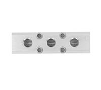 Saluaqui SY30 02 4F Colector de Distribución Neumático Entrada G1/2 | material de aluminio diseño de 30x30 mm Ideal para uso automotriz e industrial Fácil de instalar Alta presión de