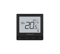 SALUS SQ610BRF Controlador de temperatura inalámbrico de superficie Salus Quantum, a batería, negro