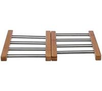 Salva manteles extensible de bambu e inox