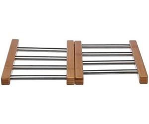 Salva manteles extensible de bambu e inox