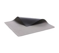 Salvamanteles 46 x 33 cm, doble cara, juego de 4 piezas, negro / gris, PVC, Bitz