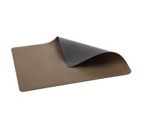 Salvamanteles 46 x 33 cm, doble cara, juego de 4 piezas, oscuro marrón / titanio, PVC, Bitz