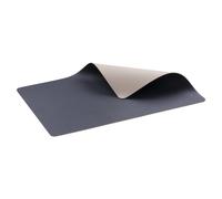 Salvamanteles 46 x 33 cm, doble cara, juego de 4 piezas, real azul / arena, PVC, Bitz