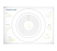 Salvamanteles de plástico antiadherente KitchenCraft con medidas, 61 x 45 cm (24" x 17"), blanco
