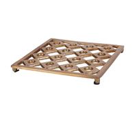 Salvamanteles Trivet MasterClass de KitchenCraft - Protección para Encimeras y Mesas, Diseño Geométrico con Pies Antideslizantes, 21.5 cm
