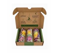 SALVIA | Atado 7 Chakras 10cm 3 Unidades | Sahumerio Natural Mezcla de Hierbas Aroma | Equilibrado para Meditación Yoga